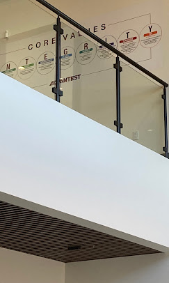 Advantest Corporate Glass Graphics in Tempe, AZ