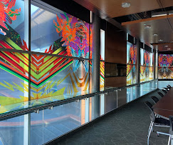 Vibrant Glass Panel Art Installation in Tempe, AZ