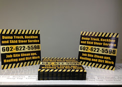 Dump Truck Service Coroplast Signs in Tempe, AZ