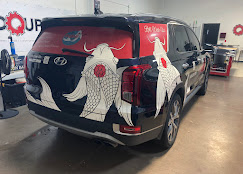 SUV fleet wrap with consistent brand graphics in Tempe